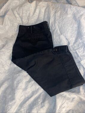 LOFT Black Casual Capri Pants